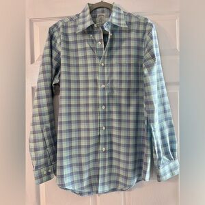 Brooks Brothers Blue and light blue Checkered Shirt
